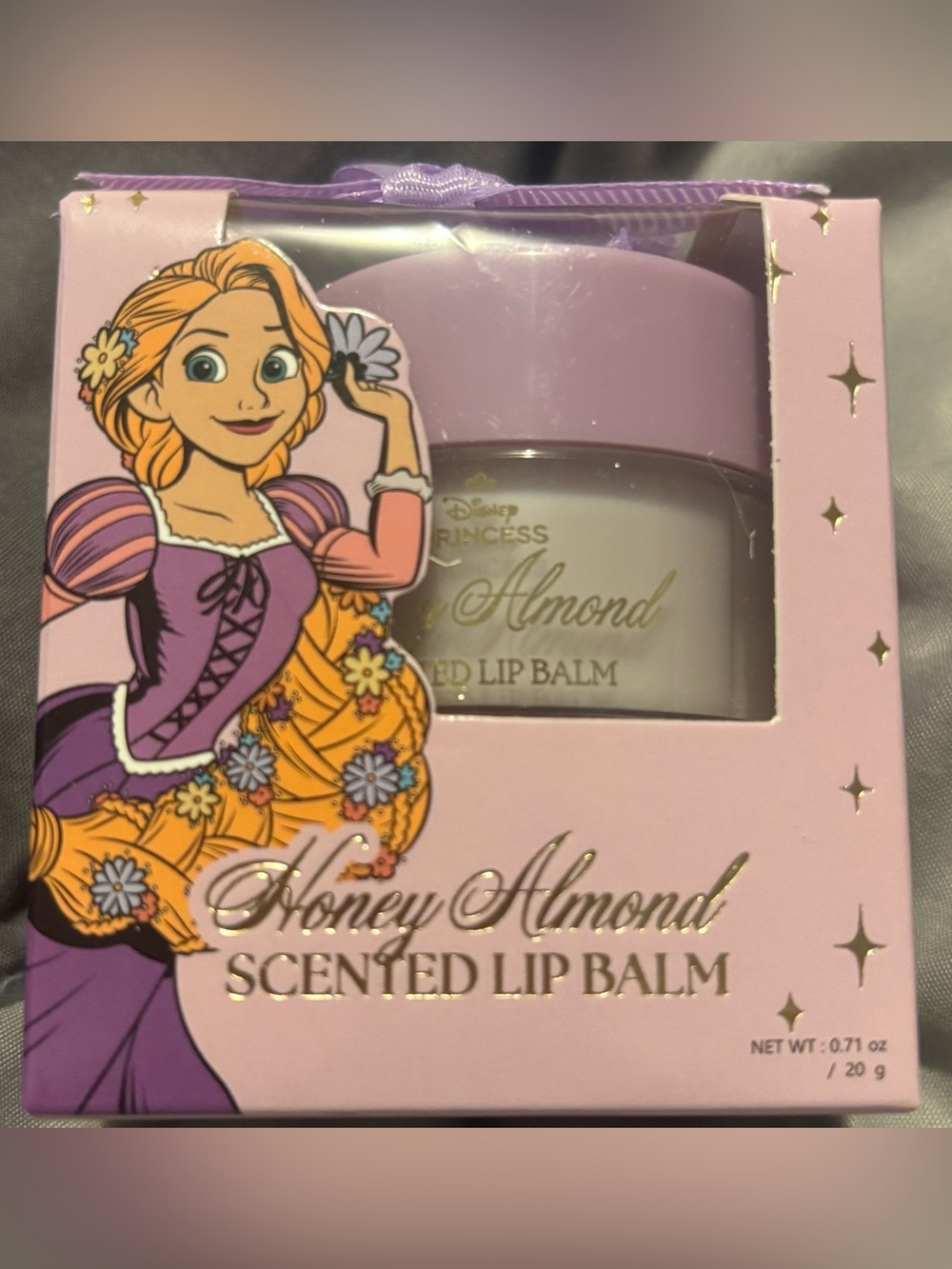 Disney Princess Honey Almond Scented Lip Balm - Lavender & Gold Accents